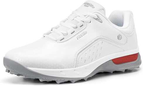 FitVille Wide & Extra Wide Spikeless Golf Shoes for Men, Professional Outdoor Water Resistant Golf Shoes Men for Course | Pro-GreenEase V5 in Kuwait