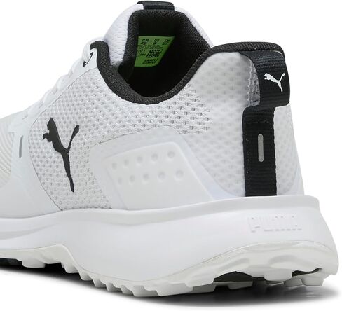 Puma Golf Men's Fusion Grip 6 Golf Shoe, Puma White-Puma Black, 8.5 in Kuwait