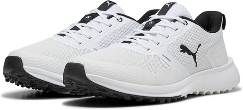 حذاء جولف فيوجن جريب 6 للرجال من بوما جولف، Puma White-Puma Black، 13 in Kuwait