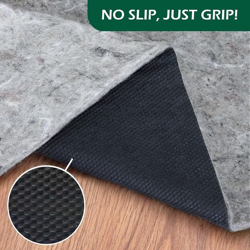 GATORGRIP Non-Slip Rug Pad, 2x8 Runner, 0.25 inch, Felt Cushion with Real Rubber Backing, Made in the USA, Great for Wood, Stone, Porcelain and Ceramic Tile, or Laminate in Saudi Arabia