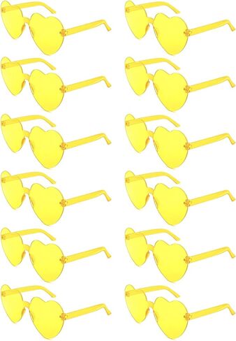 12/20 Pairs Heart Sunglasses for Women, Fun Rainbow Glasses Bulk for Wedding Bachelorette Pride Month Party Favors in Saudi Arabia