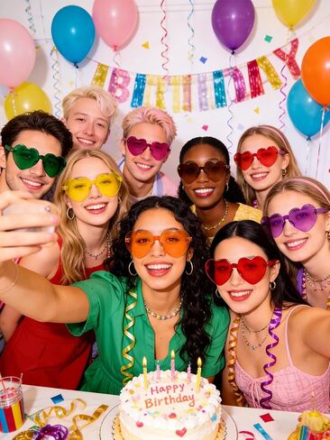 12/20 Pairs Heart Sunglasses for Women, Fun Rainbow Glasses Bulk for Wedding Bachelorette Pride Month Party Favors in Kuwait