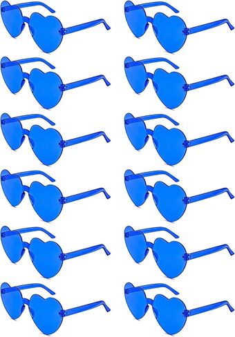 12/20 Pairs Heart Sunglasses for Women, Fun Rainbow Glasses Bulk for Wedding Bachelorette Pride Month Party Favors in Kuwait