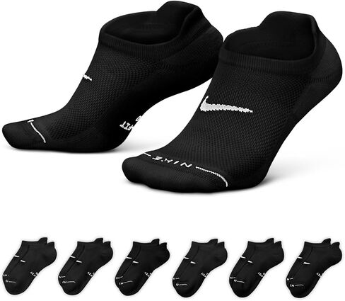 Nike Unisex Adult Everyday Elevated No-Show Socks (6-Pack) | Mens and Womens in Kuwait