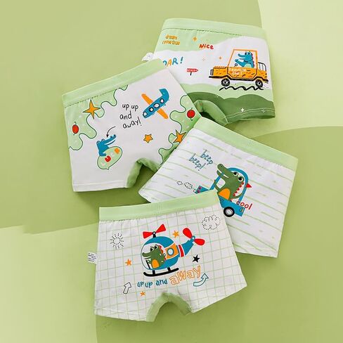 Boy's cartoon cotton regular-crotch underwear in Kuwait