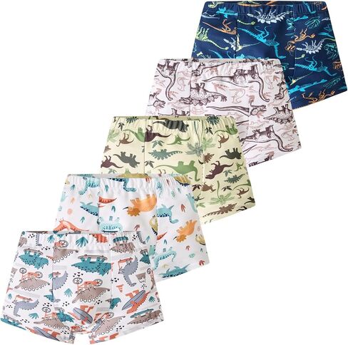 5 Pack Boys Boxer Briefs Cartoon Underwear for Boy's Breathable Moisture Wicking Underwear for Active Boy in Kuwait
