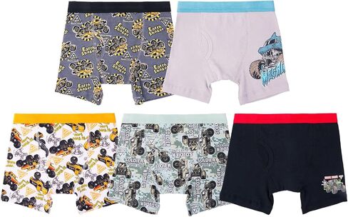 Handcraft Monster Jam Boys 5-Pack Boxer Briefs, Grave Digger Megalodon Earth Shaker Soldier Fortune in Saudi Arabia