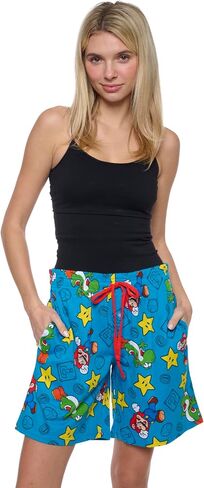 Nintendo Mens Super Mario Print Lounge Pajama Shorts Multicolor in Kuwait