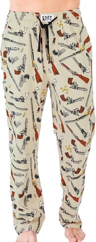 Lazy One Novelty Men's Pajama Pants – Funny Pajama Bottoms for Men, 100% Cotton PJ Pants with Pockets, Funny Pajamas in Kuwait