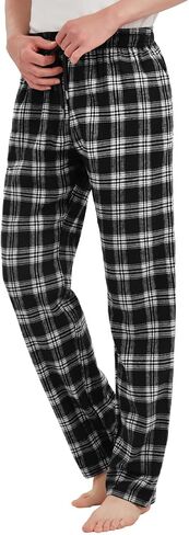Idtswch Tall Mens Pajamas Pants 32/34/36/38 Long Inseam Plaid Lounge Pants Sleepwear Bottoms in Kuwait