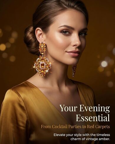 Formal Oversized Earrings for Women Dangling Trendy Large Rhinestone Chandelier Earrings Costume Jewelry in Saudi Arabia