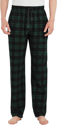 Idtswch Tall Mens Pajamas Pants 32/34/36/38 Long Inseam Plaid Lounge Pants Sleepwear Bottoms in Kuwait
