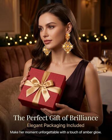 Formal Oversized Earrings for Women Dangling Trendy Large Rhinestone Chandelier Earrings Costume Jewelry in Saudi Arabia