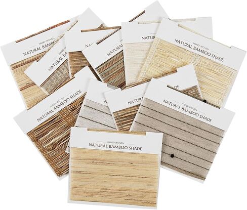 TWOPAGES P Series Swatches Natural Woven Jute Window Shade Sample Booklet, Rae Collection in Saudi Arabia