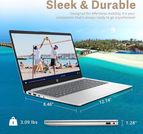 HP EliteBook 845 G8 14" FHD, AMD Ryzen 5 Pro 5650U 2.3GHz, 16GB RAM, 256GB Solid State Drive, Windows 11 Pro 64Bit, CAM, (Renewed) in Saudi Arabia