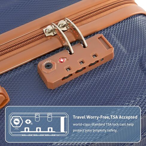 Luggage Sets 5 Piece Suitcase with Wheels，ABS Hard Case Luggage with Detachable Spinner Wheels，Carry on Luggage Set with TSA Lock （20/24/28 Inch） in Saudi Arabia