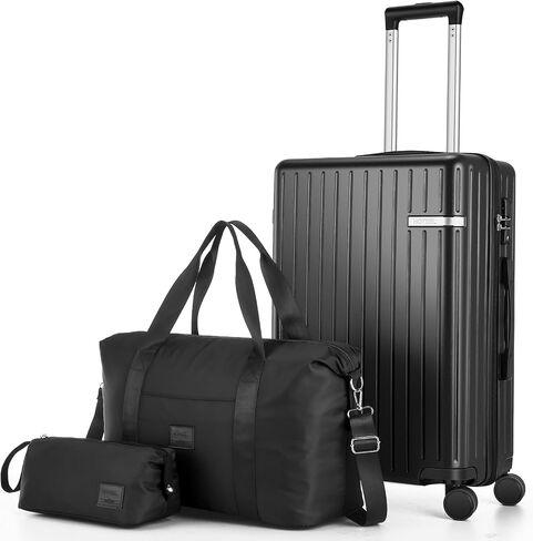 Hoteel Luggage Sets 6 Piece ABS+PC Hardside, 4-Year Warranty, Luggage Set with Spinner Wheels, TSA Lock, Lightweight Carry on Luggage, 16"/20"/24"/28" Suitcase with Duffel & Organizer, Beige in Saudi Arabia