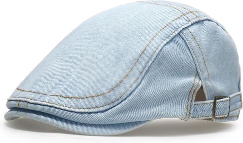 Men Denim Newsboy Cap Flat Ivy Gatsby Cabbie Driving Berets Hat for Women in Saudi Arabia