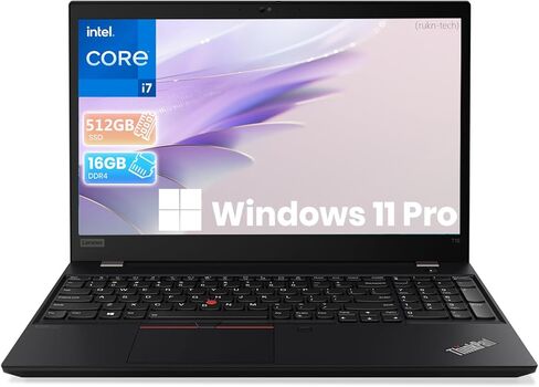 Lenovo ThinkPad T15 G2 15.6" Laptop Intel Core i7-1185G7 512GB SSD 32GB RAM FHD (1920x1080) IPS Non Touch Windows 11 Pro (Renewed) in Saudi Arabia