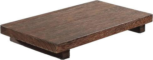 16 x 8 inch Wood Riser Pedestal Stand – Farmhouse Large Wood Tray for Kitchen Counter, Bathroom Decor, Sink, Soap Dishes, Plant, Bottles, Candles Display, Jewelry in Saudi Arabia