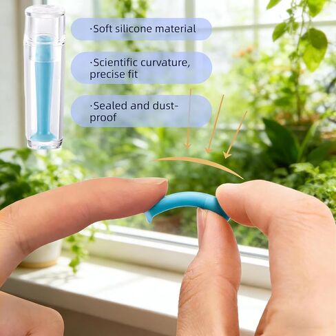 Hard Contact Lens Remover Tool Kit - 12 Pieces Suction Cup Plunger for RGP and Scleral Lenses, Soft Silicone Material for Gentle Lens Removal and Application in Saudi Arabia