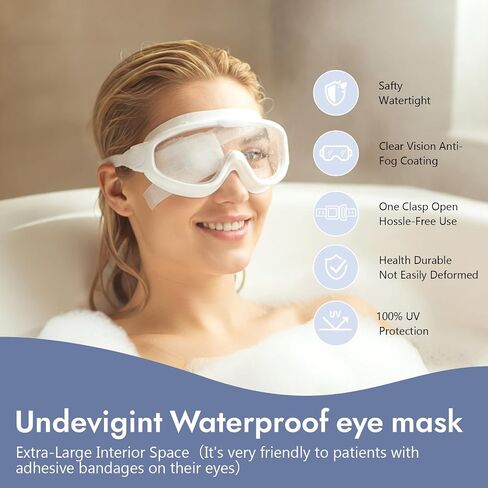 3pcs Eye Shield After Cataract Surgery, Sleep Eye Mask After Eye Surgery, Showering Waterproof Eye Shield After Surgery, Safety Eye Protector with Side Shields, for Adult Sleeping, Bathing, or Go Out in Kuwait