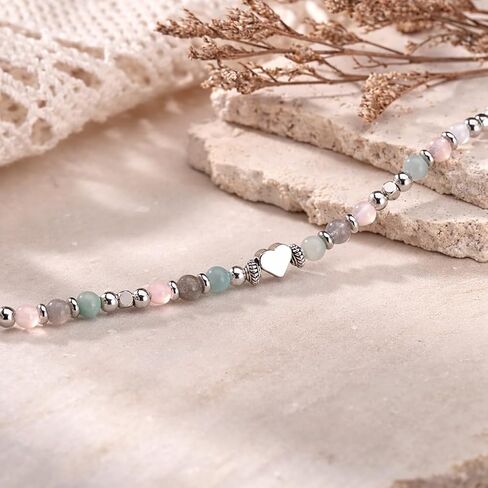 Healing Bracelet for Women – Inspirational Gift for Her, Mother's Day,Moonstone Labradorite Green Aventurine Bracelet, Get Well Soon Gift, Meaningful “Next Chapter" Jewelry with Message Card in Saudi Arabia