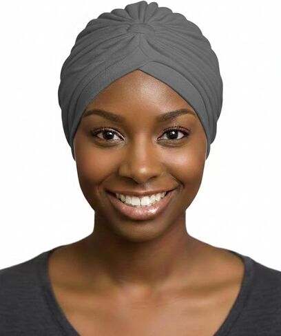 DONNA Spandex Turban for Women – Breathable Sleep Cap, Stretchy Non-Slip Full Head Wrap for Yoga, Gym, & Hair Loss in Kuwait