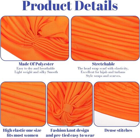 18 Pcs Stretchy Turban Caps for Women – Soft Twisted Headband Chemo Head Wraps, Cancer Headwear, Beanie Hair Covers for Sleeping, Yoga, Workout – Assorted Colors (9 Colors, 2 Each) in Saudi Arabia