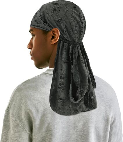 DOCILA Durag for Men Women, Fashion Print Do Rag Skull Cap, Braid Wave Head Wrap, Sleeping Sports Cycling Turban Beanie in Kuwait