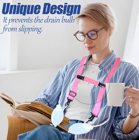 3 PCS Shower Lanyard for Mastectomy Drain Holder, Adjustable Mastectomy Recovery Supplies, Tummy Tuck/Breast Cancer/Abdominal Debridement Patients Surgical Drain Holder in Kuwait