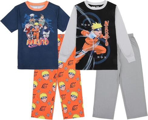 Bioworld Naruto Group Shot Boy's 4-Pack Pajama Set in Kuwait