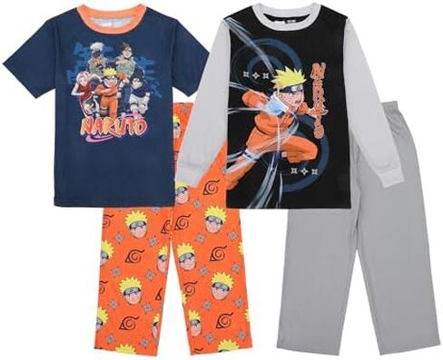 Bioworld Naruto Group Shot Boy's 4-Pack Pajama Set in Kuwait