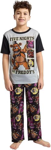 مجموعة بيجامة للأولاد مكونة من 4 قطع من Bioworld Five Nights At Freddy's I Survived in Kuwait