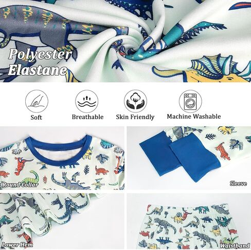 HYCLES Family Matching Pajama Sets, Long Sleeve Sleepwear Pjs for Couple Dinosaur Pjs in Kuwait