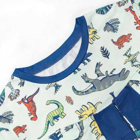 HYCLES Family Matching Pajama Sets, Long Sleeve Sleepwear Pjs for Couple Dinosaur Pjs in Kuwait