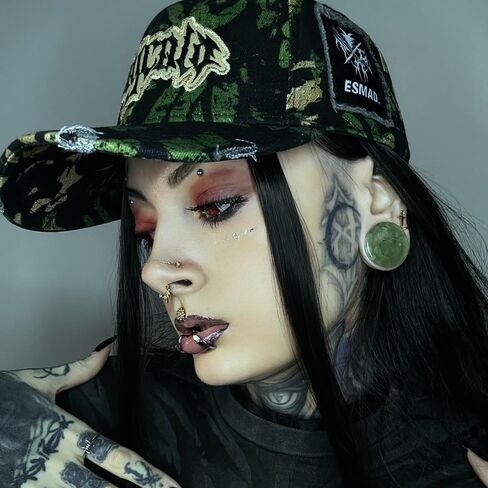 Punkyouth 4pcs الطبيعية prehnite حجر الأذن الأنفاق مجموعة مزدوجة مضيئة الأذن التوصيل مقاييس فريدة من نوعها الأخضر كريستال ثقب الجسم مجوهرات للنساء الرجال 6mm إلى 25mm 2g إلى 1 بوصة توسيع الفص امتدت in Kuwait