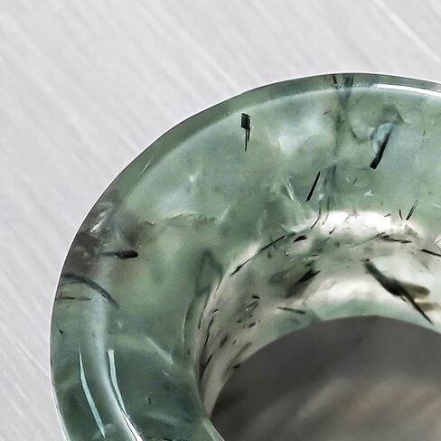 Punkyouth 4pcs الطبيعية prehnite حجر الأذن الأنفاق مجموعة مزدوجة مضيئة الأذن التوصيل مقاييس فريدة من نوعها الأخضر كريستال ثقب الجسم مجوهرات للنساء الرجال 6mm إلى 25mm 2g إلى 1 بوصة توسيع الفص امتدت in Kuwait