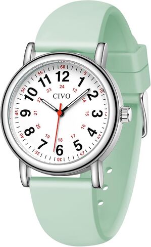 CIVO Nurse Watches for Women Men: Analog Waterproof Watch with Easy Read Dial Second Hand - Gifts for Nurses Medical Student Doctors in Kuwait