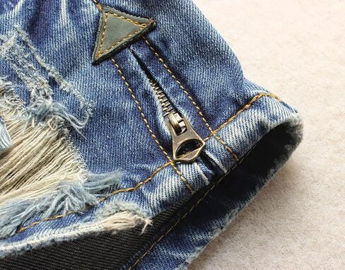 Fensajomon Women's Low Rise Summer Ripped Distressed Frayed Denim Shorts Sexy Jean in Kuwait