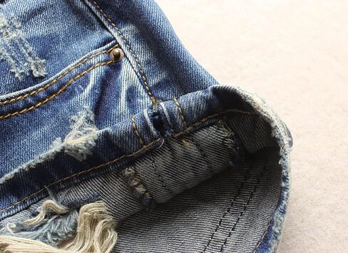 Fensajomon Women's Low Rise Summer Ripped Distressed Frayed Denim Shorts Sexy Jean in Kuwait
