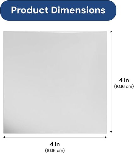shopPOPdisplays - Pack of 10-4" x 4" Square Acrylic Mirror – Acrylic Mirror - Lightweight Display Mirror for Retail Displays & DIY Projects in Saudi Arabia