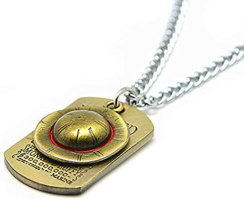 Anime Skeleton Pendant Necklace, The Straw Hat Rope Chain Pendant Necklace for Cap Cosplay in Saudi Arabia