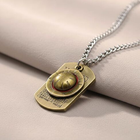 Anime Skeleton Pendant Necklace, The Straw Hat Rope Chain Pendant Necklace for Cap Cosplay in Saudi Arabia