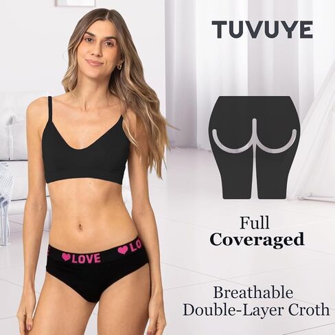 Plus Size Women's Cotton Underwear 12 Pack,Soft Breathable Everyday Hipster Briefs,6 Colors,Size XS-4XL in Saudi Arabia