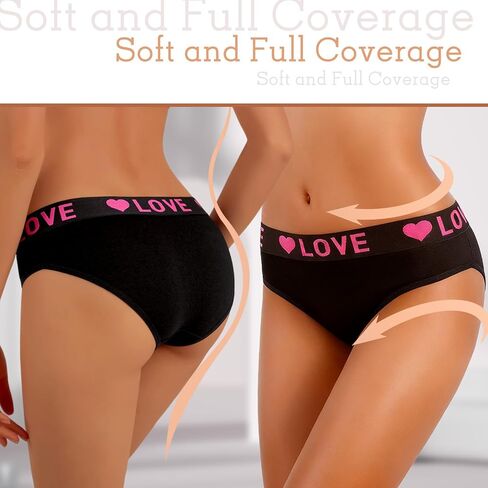 Plus Size Women's Cotton Underwear 12 Pack,Soft Breathable Everyday Hipster Briefs,6 Colors,Size XS-4XL in Saudi Arabia