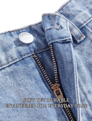 Girls Jean Shorts High Waisted Lace Trim A Line Denim Shorts Cute Wide Leg Floral Applique Raw Hem Jorts 7-14Y in Saudi Arabia