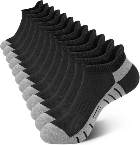 Rehelu Womens Ankle Socks Athletic Cushioned Running Low Cut Socks with Tab 6 Pairs in Saudi Arabia
