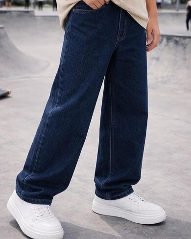 Volcom Boys Jeans - Regular Fit Pull On Denim Jeans for Boys - 5-Pocket Style Fashion Kids Pants for School & Casual Wear in Kuwait