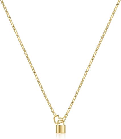 FRUMOS Gold Plated Necklace for Women, Dainty Layered Chain Necklace, Fashion Jewelry for Daily Wear in Saudi Arabia